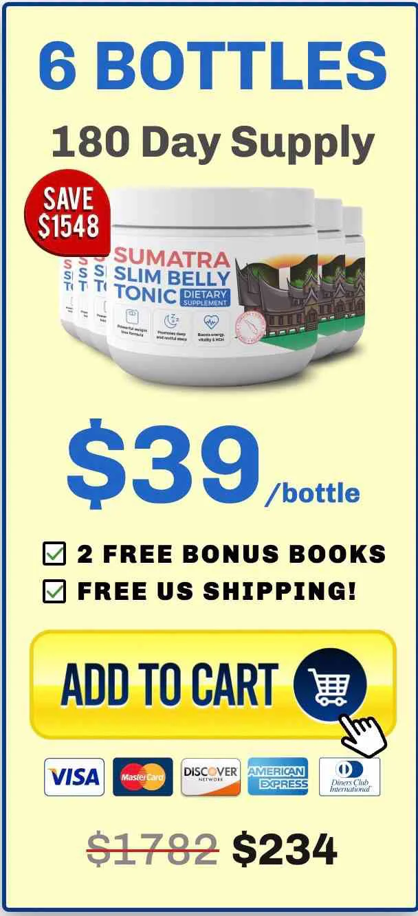 Sumatra Slim Belly Tonic 180 Days Supply